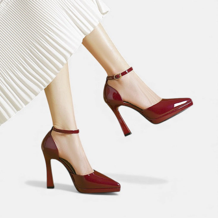 EVETTE | Buty z zapięciem na kostkę