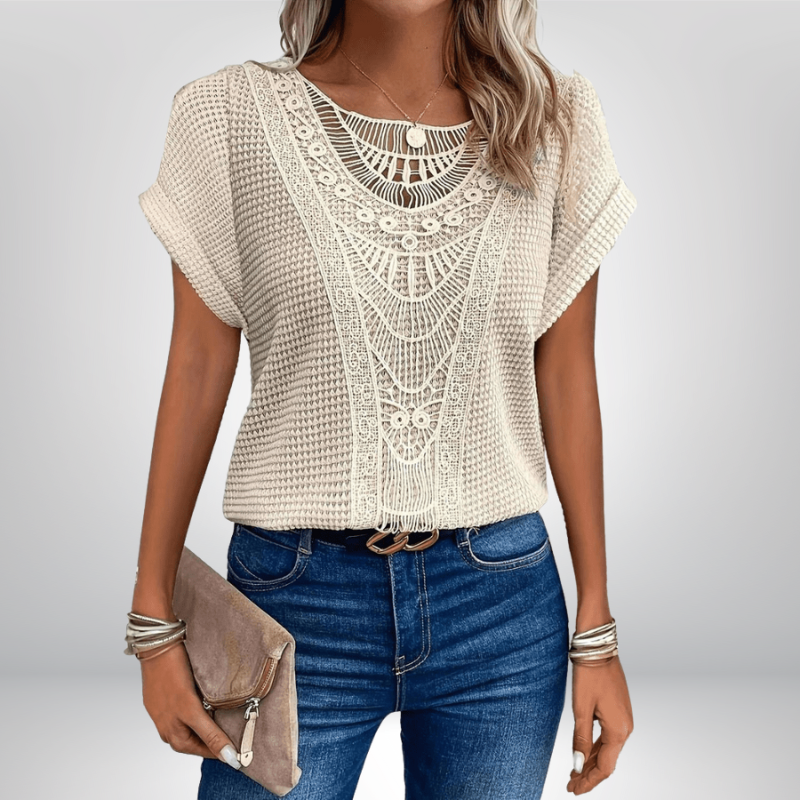 GLORIA | Bluzka w ażurowy wzór